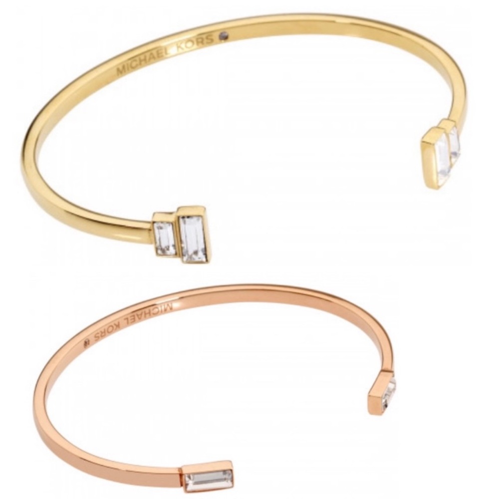 Michael Kors cuff bracelet set of 2